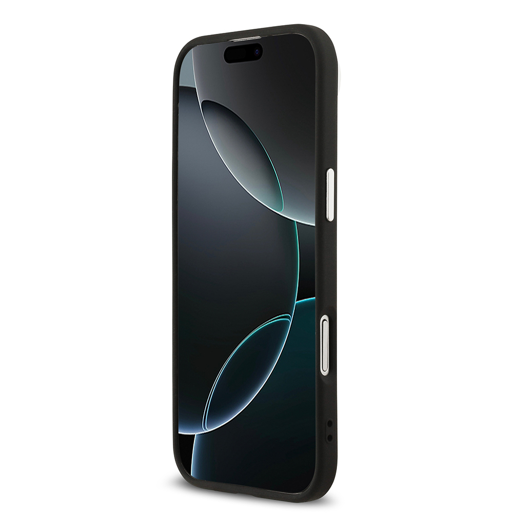 Apple iPhone 17 Air Kılıf Karl Lagerfeld Orjinal Lisanslı M-safe Şarj Özellikli Metal Kamera ve Buton Tasarımlı Karl PU Deri Kapak - 6