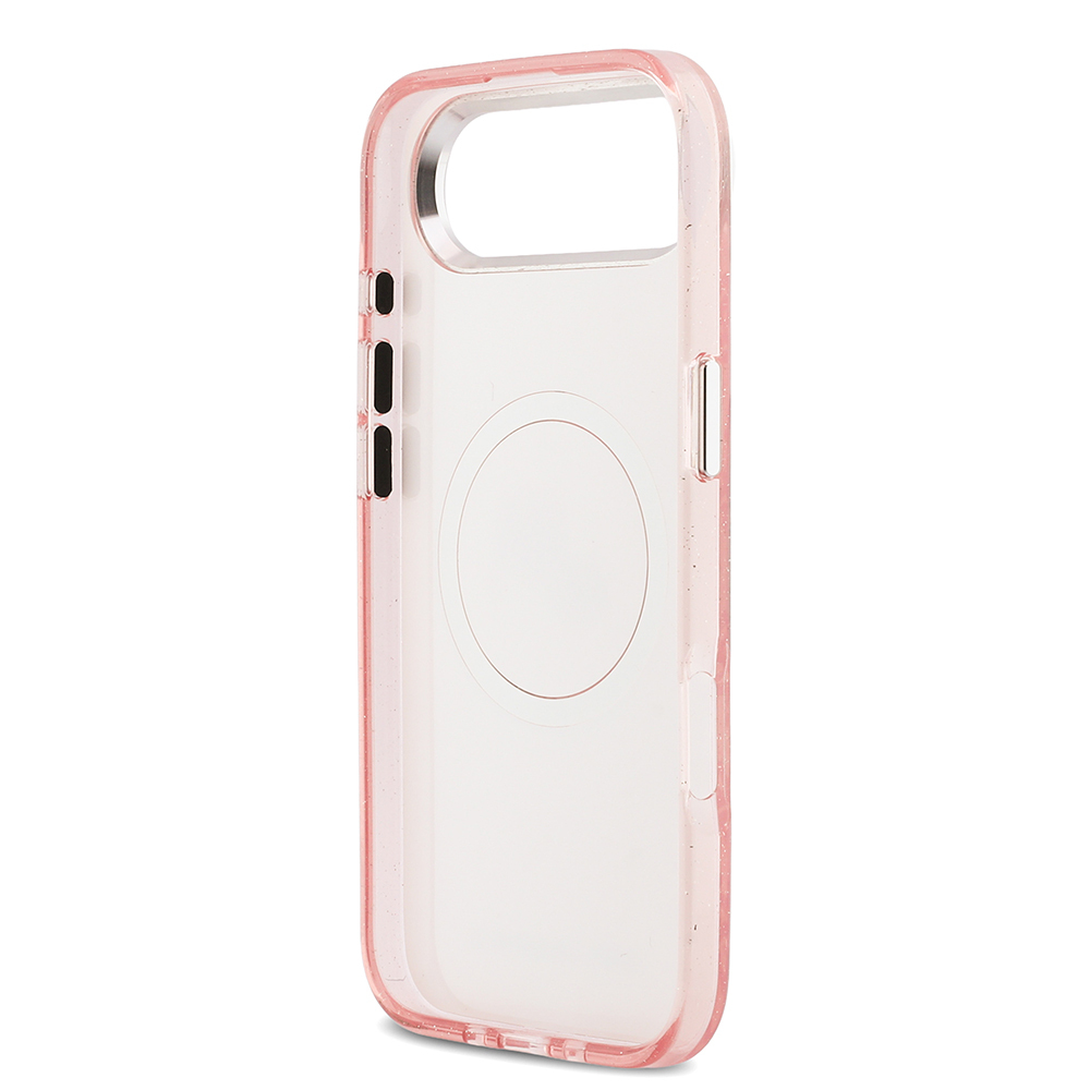 Apple iPhone 17 Air Kılıf Karl Lagerfeld Orjinal Lisanslı Parlayan Simli Karl & Choupette Heads Kapak - 10