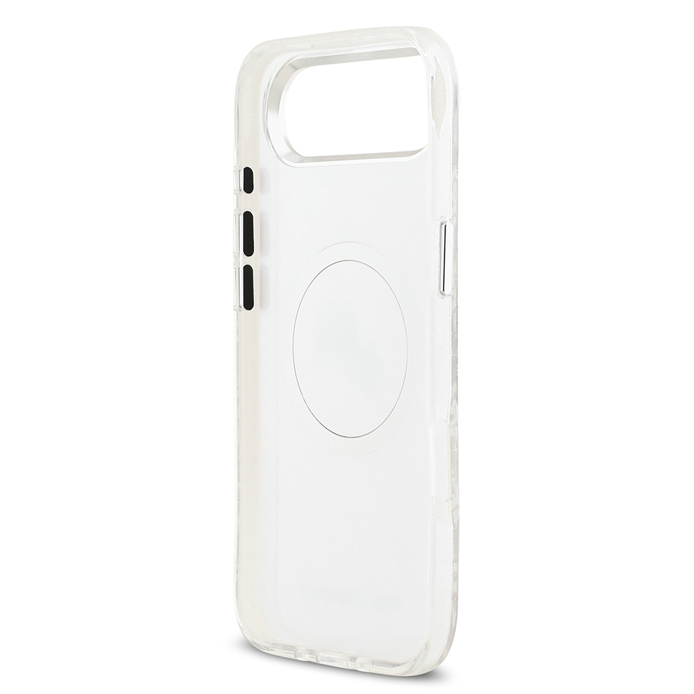 Apple iPhone 17 Air Kılıf Karl Lagerfeld Orjinal Lisanslı Parlayan Simli Karl & Choupette Heads Kapak - 22