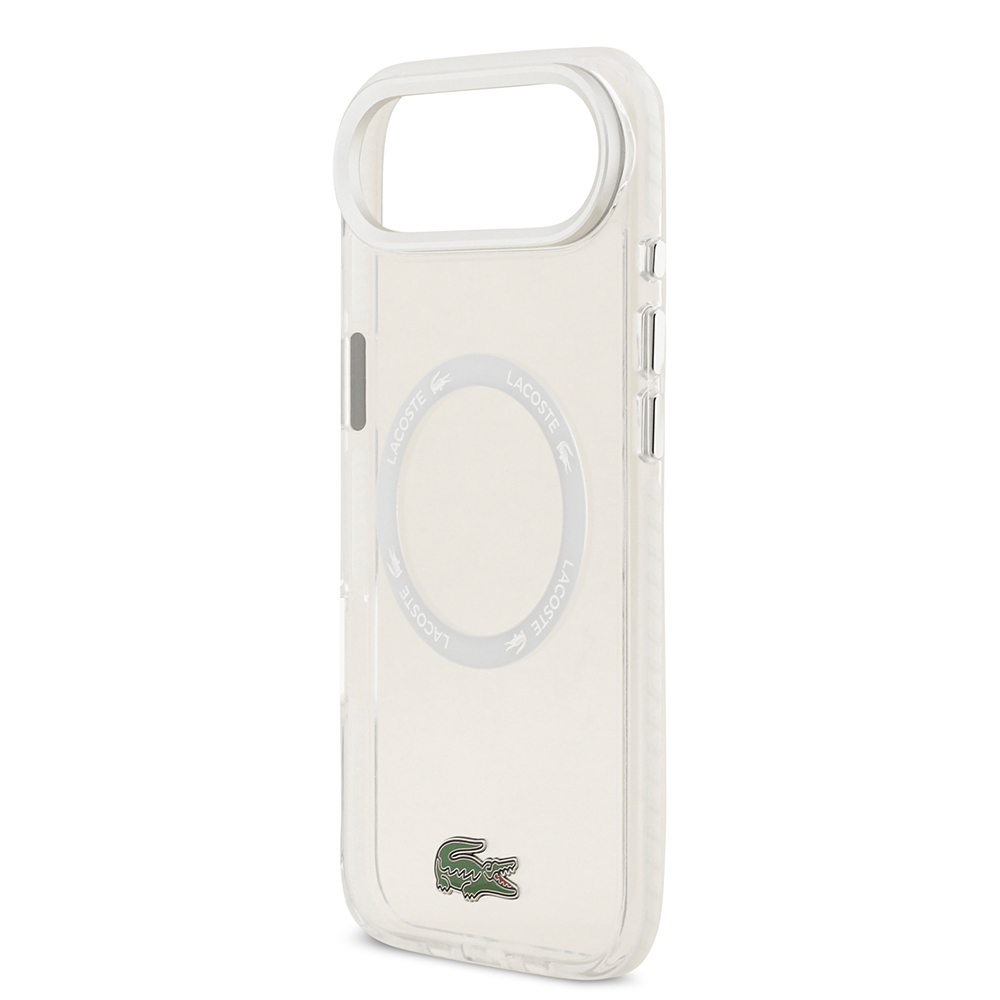 Apple iPhone 17 Air Kılıf Lacoste Orjinal Lisanslı M-safe Şarj Özellikli İkonik Timsah Logolu Buzlu Kapak - 23