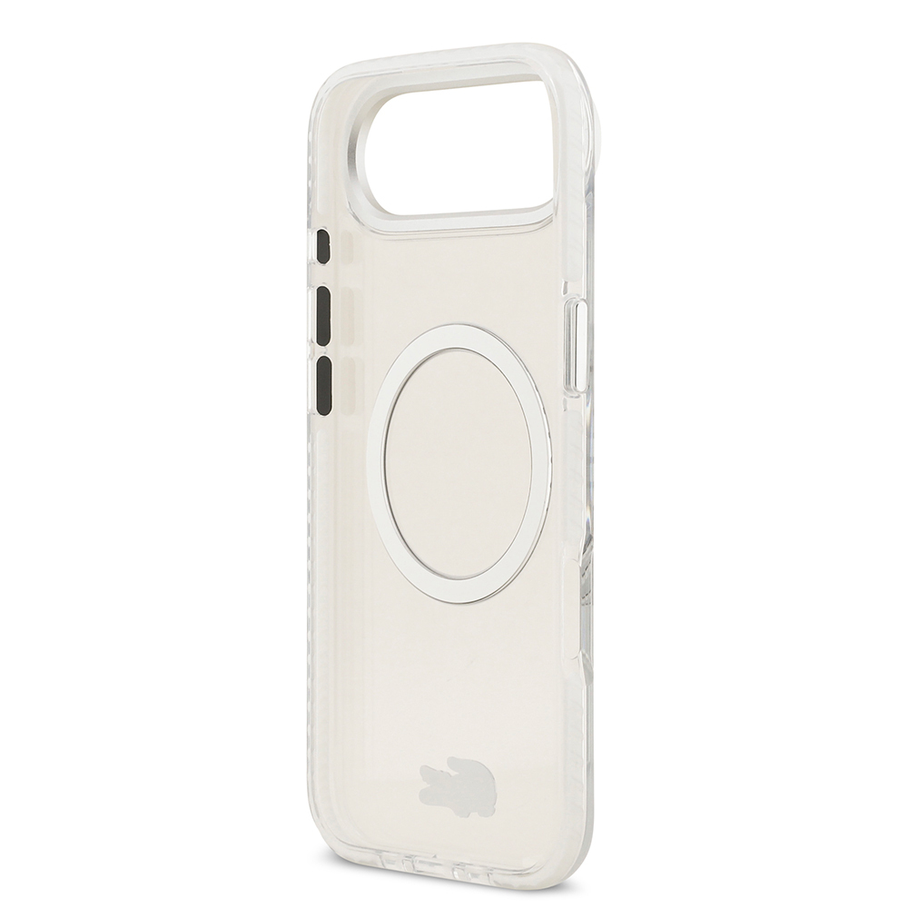 Apple iPhone 17 Air Kılıf Lacoste Orjinal Lisanslı M-safe Şarj Özellikli İkonik Timsah Logolu Buzlu Kapak - 24