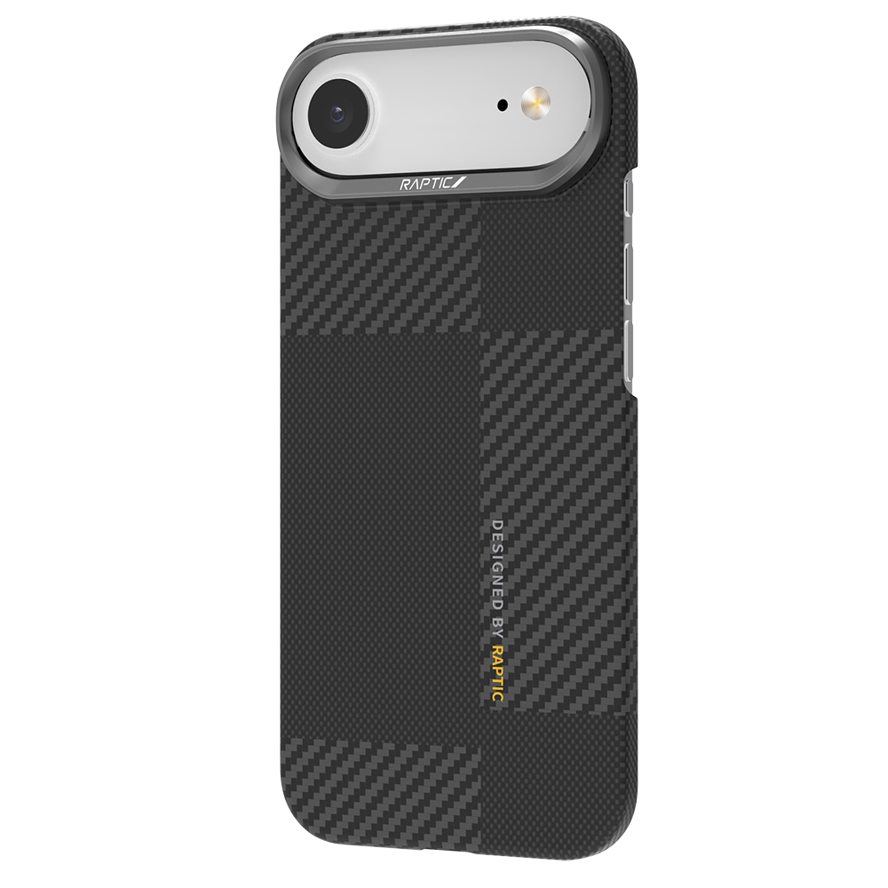 Apple iPhone 17 Air Kılıf M-safe Şarj Özellikli 600D Metal Kamera Çerçeveli Raptic Aramid Fiber Geotik Serisi Kapak - 5