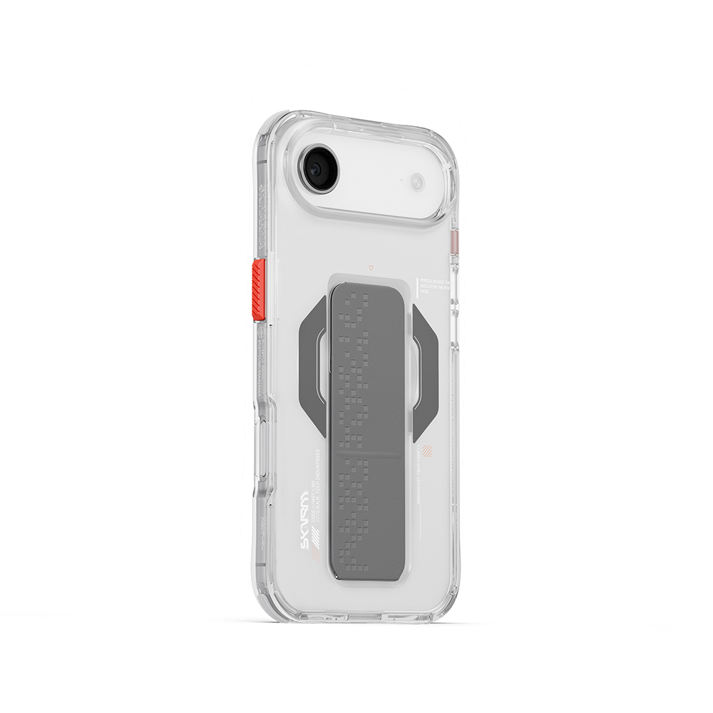 Apple iPhone 17 Air Kılıf M-Safe Şarj Özellikli Airbag Tasarımlı Standlı Skinarma Haxa Kapak - 4