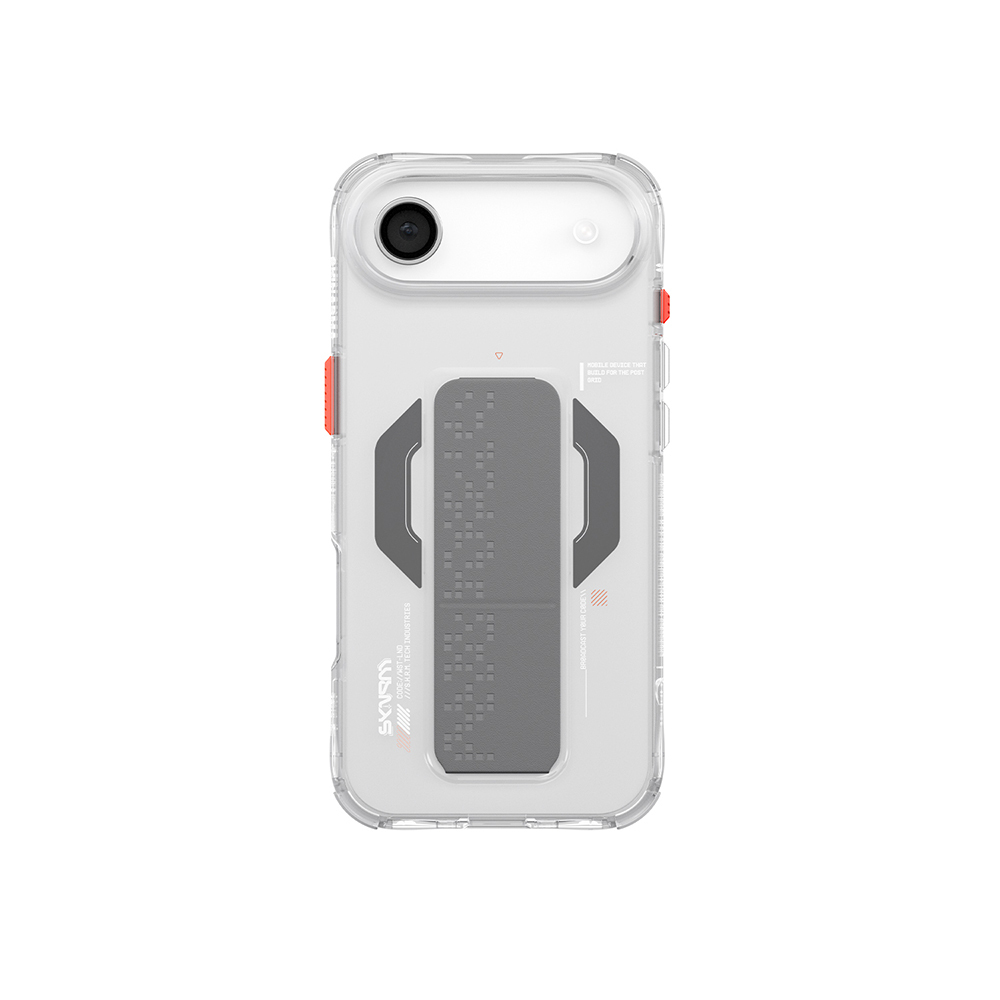 Apple iPhone 17 Air Kılıf M-Safe Şarj Özellikli Airbag Tasarımlı Standlı Skinarma Haxa Kapak - 1