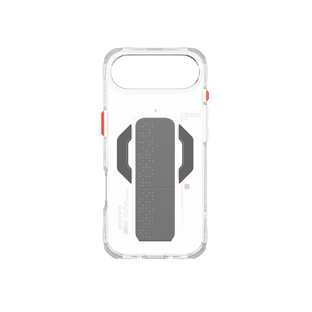 Apple iPhone 17 Air Kılıf M-Safe Şarj Özellikli Airbag Tasarımlı Standlı Skinarma Haxa Kapak - 6