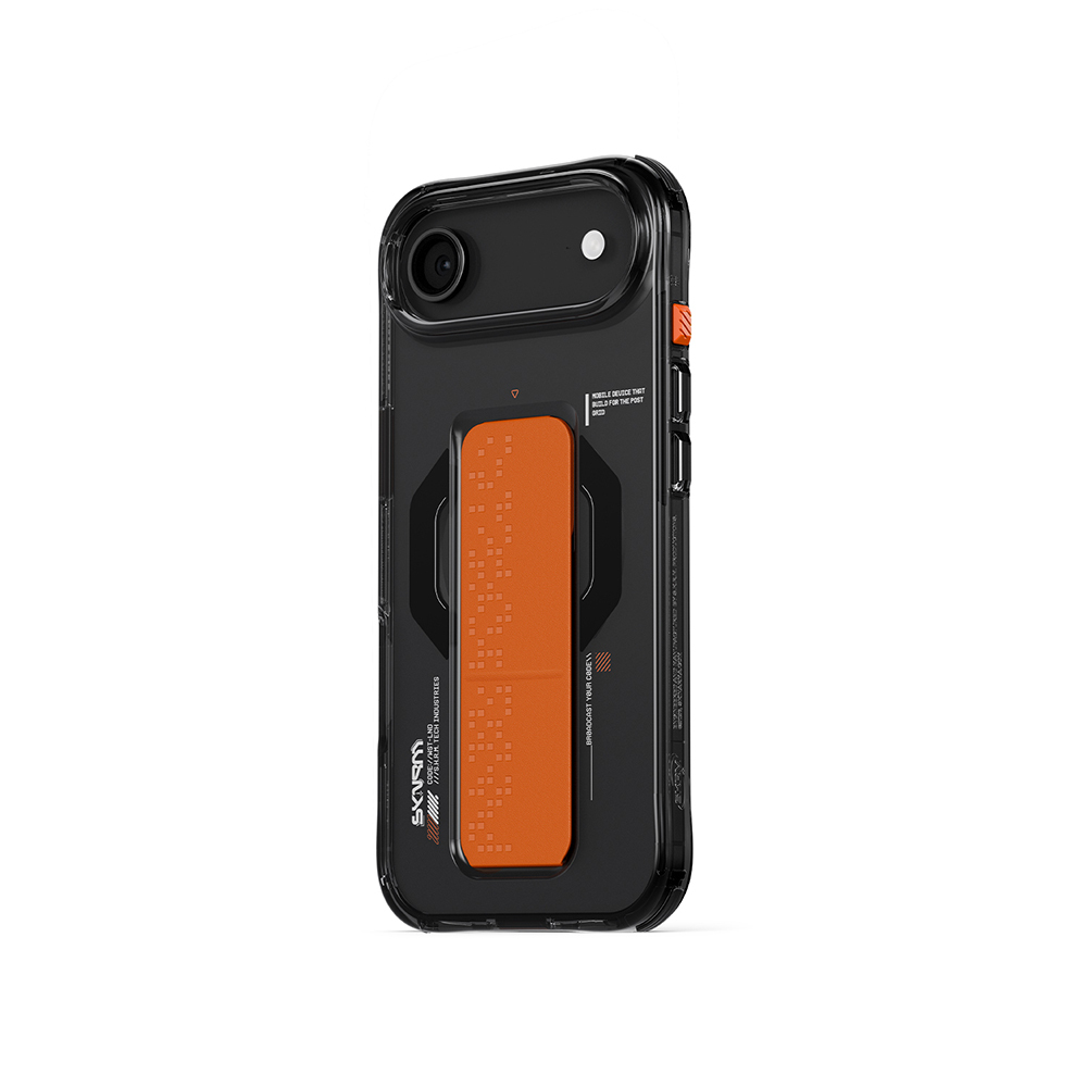 Apple iPhone 17 Air Kılıf M-Safe Şarj Özellikli Airbag Tasarımlı Standlı Skinarma Haxa Kapak - 8