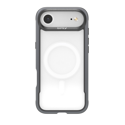 Apple iPhone 17 Air Kılıf M-safe Şarj Özellikli Airbagli Raptic Shield Serisi Şeffaf Arka Yüzey Kapak Siyah
