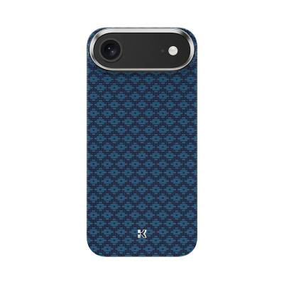 Apple iPhone 17 Air Kılıf M-Safe Şarj Özellikli Benks ArmorAir ArmorGrid Serisi Kevlar Kapak Mavi