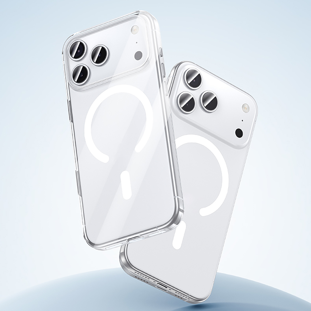 Apple iPhone 17 Air Kılıf M-safe Şarj Özellikli Benks ​​​​​​Crystal Serisi Şeffaf Kapak - 3