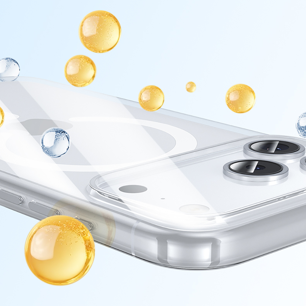 Apple iPhone 17 Air Kılıf M-safe Şarj Özellikli Benks ​​​​​​Crystal Serisi Şeffaf Kapak - 9