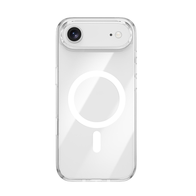 Apple iPhone 17 Air Kılıf M-safe Şarj Özellikli Benks ​​​​​​Crystal Serisi Şeffaf Kapak Şeffaf