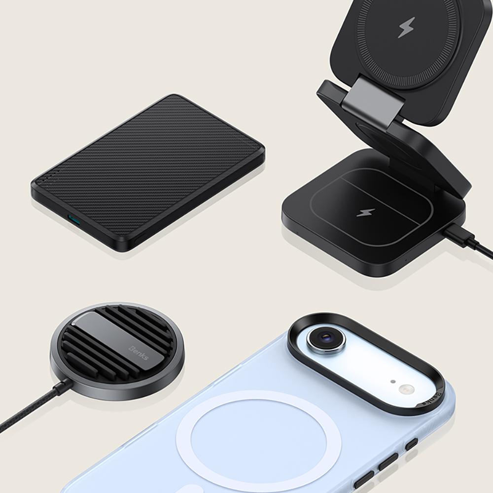 Apple iPhone 17 Air Kılıf M-safe Şarj Özellikli Benks Lucid Armor Kapak - 11