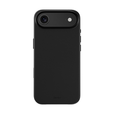 Apple iPhone 17 Air Kılıf M-safe Şarj Özellikli Çizilmeye Dayanıklı Benks VitaPro Serisi PU Deri Kapak Siyah