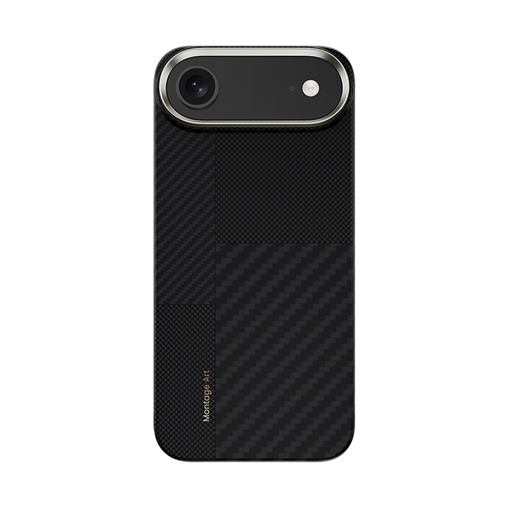 Apple iPhone 17 Air Kılıf M-safe Şarj Özellikli Karbon Fiber Benks Montage ArmorAir Kevlar Kapak - 2