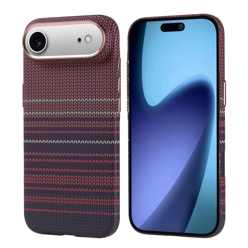 Apple iPhone 17 Air Kılıf M-safe Şarj Özellikli Karbon Fiber Görünümlü Zore Nekst Kapak - 4