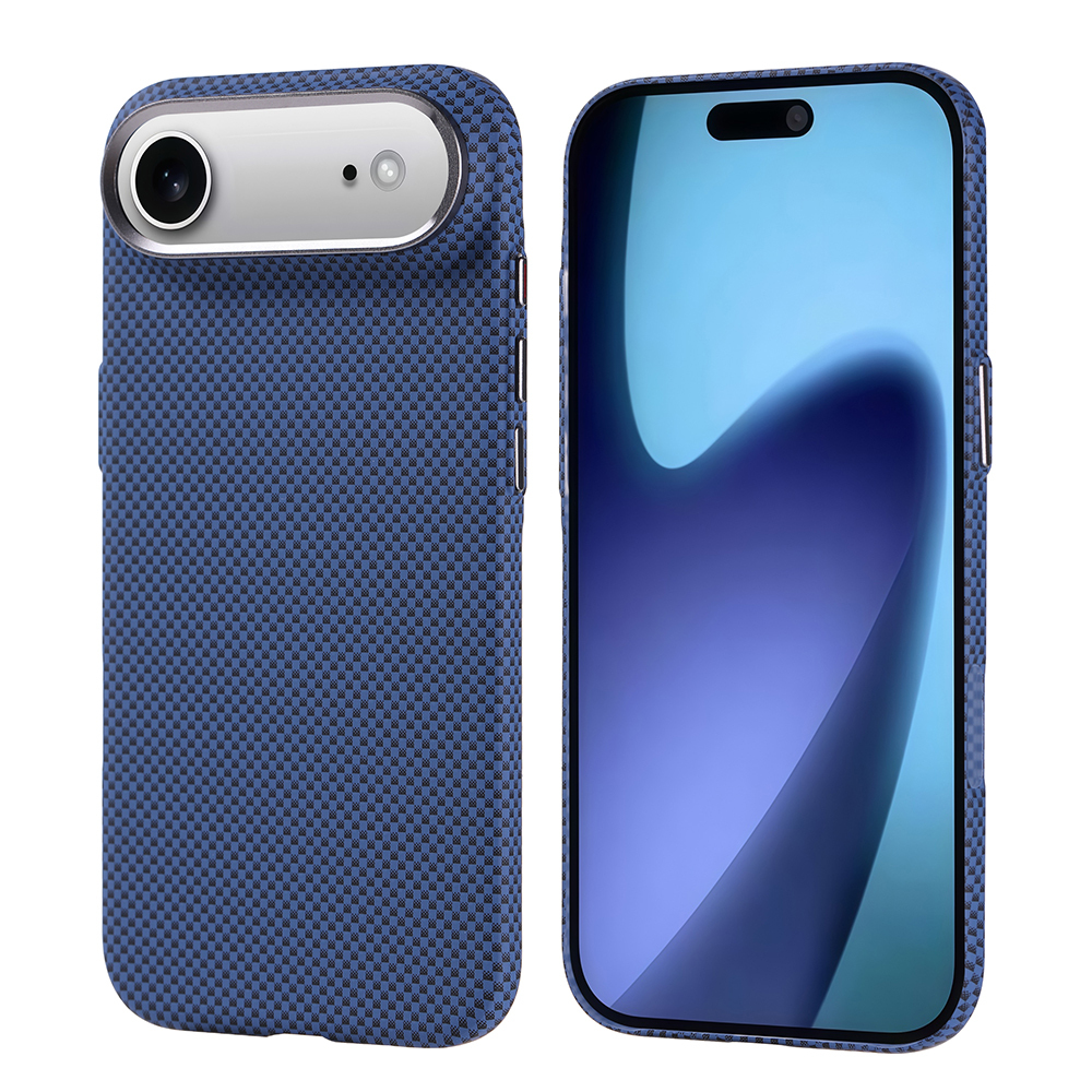 Apple iPhone 17 Air Kılıf M-safe Şarj Özellikli Karbon Fiber Görünümlü Zore Nekst Kapak - 5