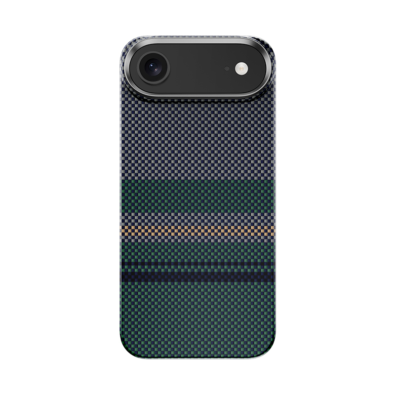 Apple iPhone 17 Air Kılıf M-safe Şarj Özellikli Karbon Fiber Tasarımlı Benks Aurora ArmorAir Kevlar Kapak - 1