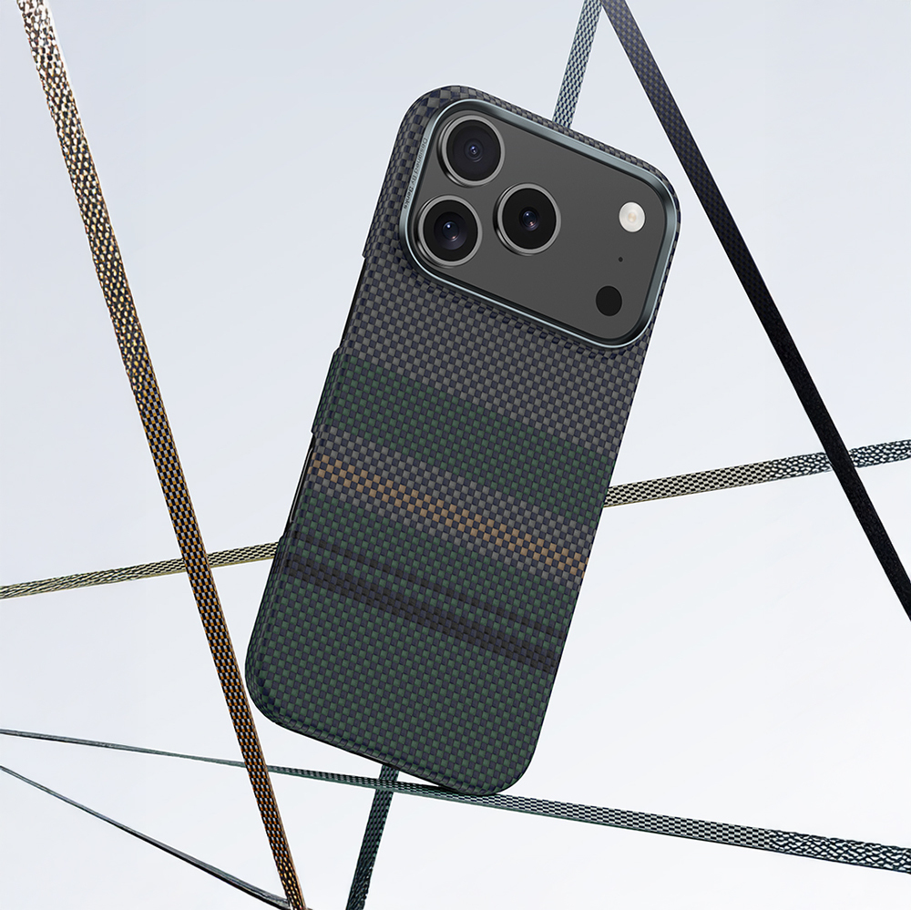 Apple iPhone 17 Air Kılıf M-safe Şarj Özellikli Karbon Fiber Tasarımlı Benks Aurora ArmorAir Kevlar Kapak - 5