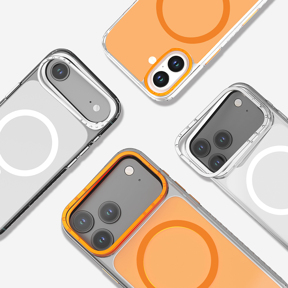Apple iPhone 17 Air Kılıf M-safe Şarj Özellikli Metal Kamera Çerçeveli Airbag Tasarımlı Lenyes CK221 Sert PC Kapak - 4