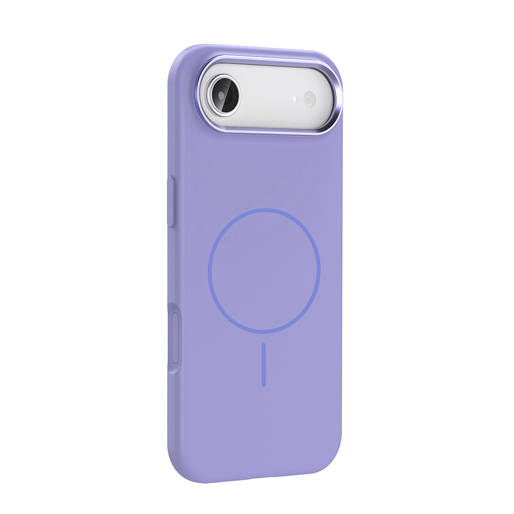 Apple iPhone 17 Air Kılıf M-Safe Şarj Özellikli Metal Kamera Çerçeveli Zore Edi Silikon Kapak - 13