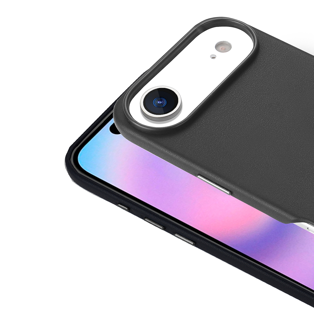 Apple iPhone 17 Air Kılıf M-safe Şarj Özellikli PU Deri Görünümlü Zore Kupra Kapak - 14