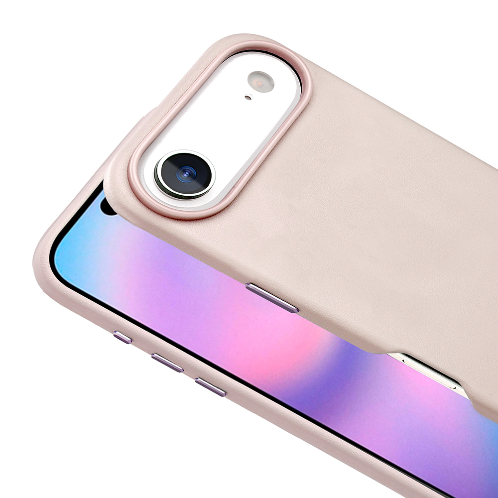 Apple iPhone 17 Air Kılıf M-safe Şarj Özellikli PU Deri Görünümlü Zore Kupra Kapak - 19