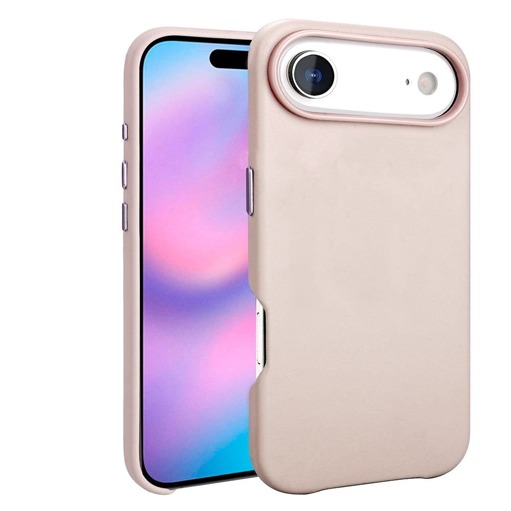 Apple iPhone 17 Air Kılıf M-safe Şarj Özellikli PU Deri Görünümlü Zore Kupra Kapak - 6