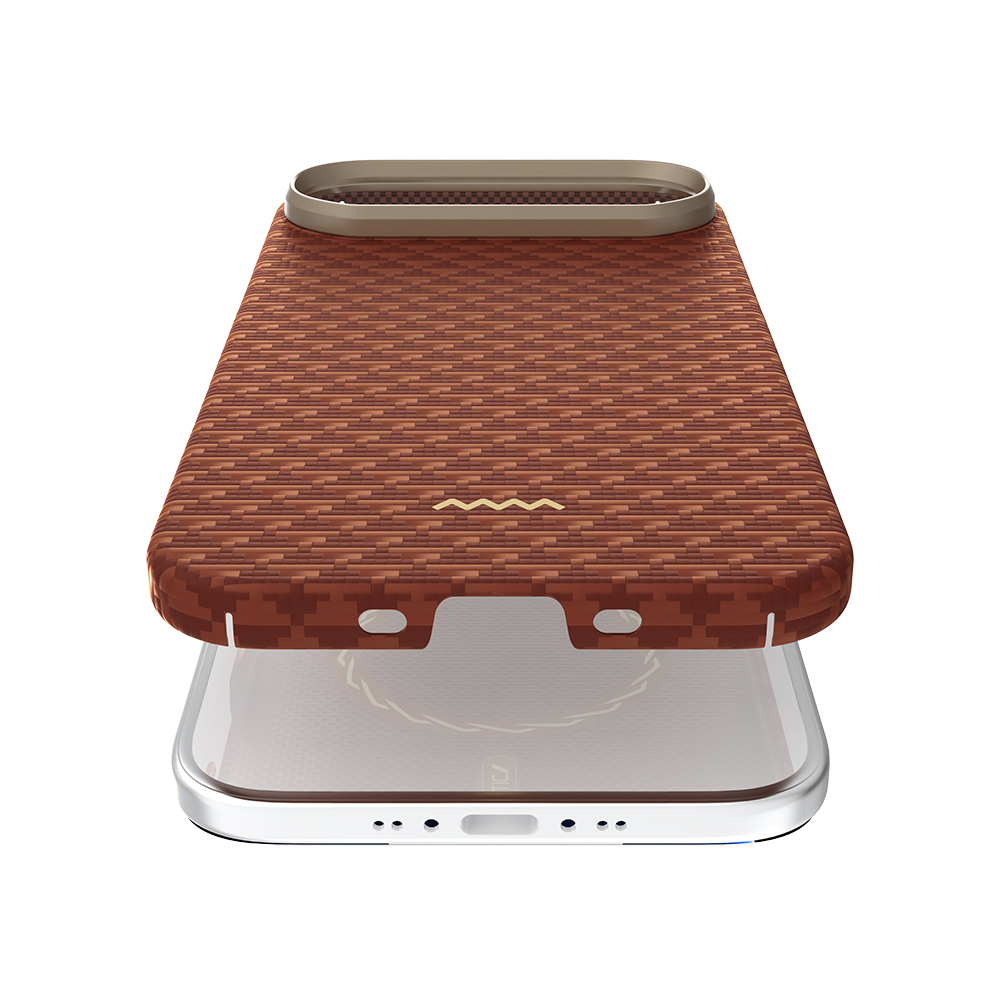 Apple iPhone 17 Air Kılıf M-safe Şarj Özellikli Raptic Aramid Skin Origin Serisi Kapak - 21
