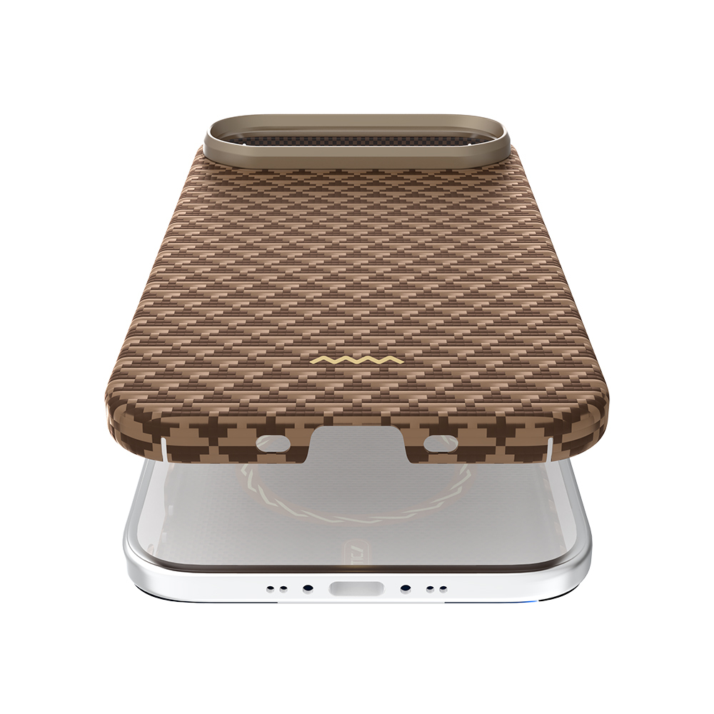 Apple iPhone 17 Air Kılıf M-safe Şarj Özellikli Raptic Aramid Skin Origin Serisi Kapak - 22