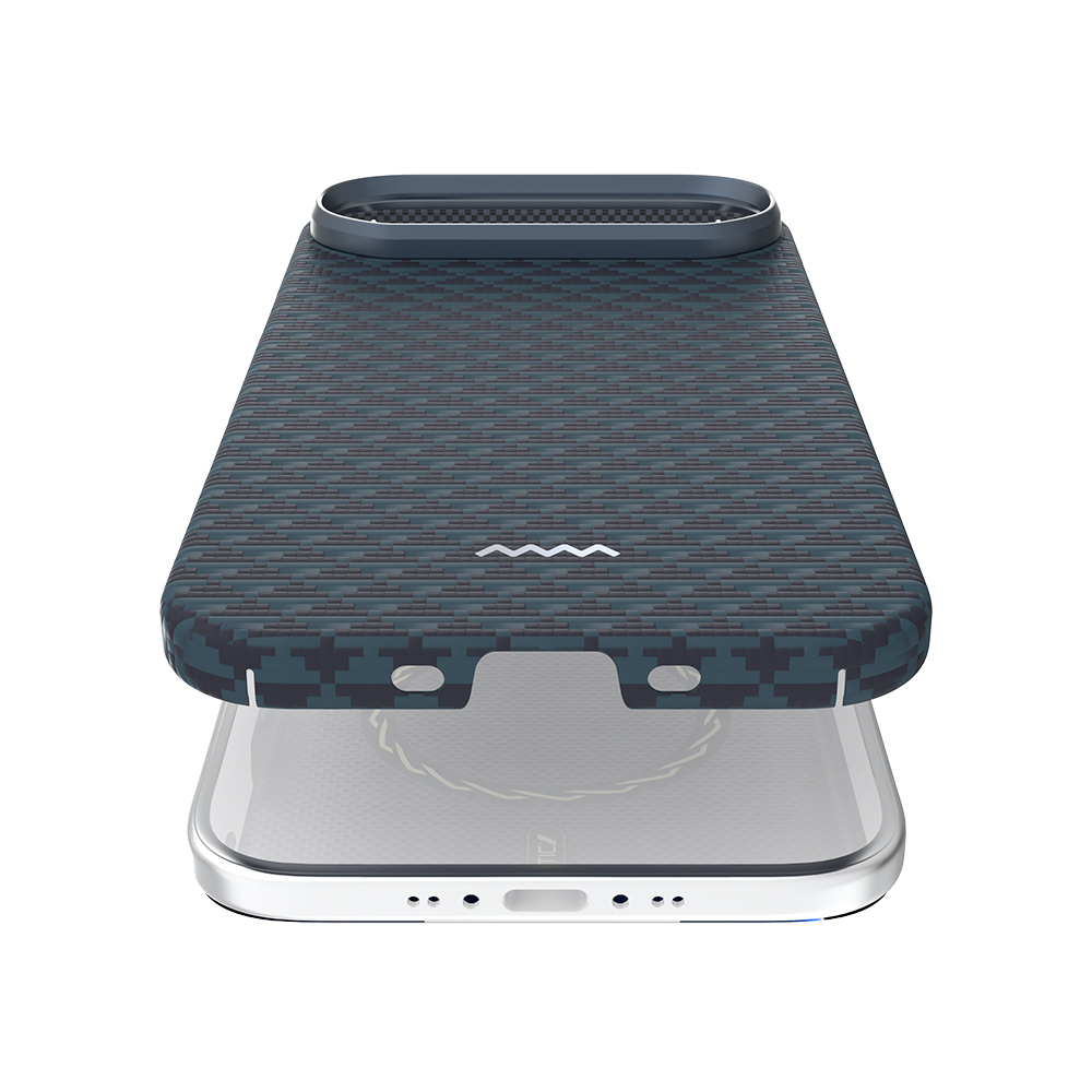 Apple iPhone 17 Air Kılıf M-safe Şarj Özellikli Raptic Aramid Skin Origin Serisi Kapak - 20