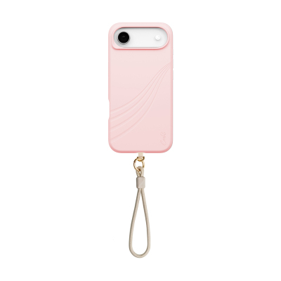 Apple iPhone 17 Air Kılıf M-safe Şarj Özellikli Soft Arka Yüzey Askı İpli Coehl Serina Kapak Pembe