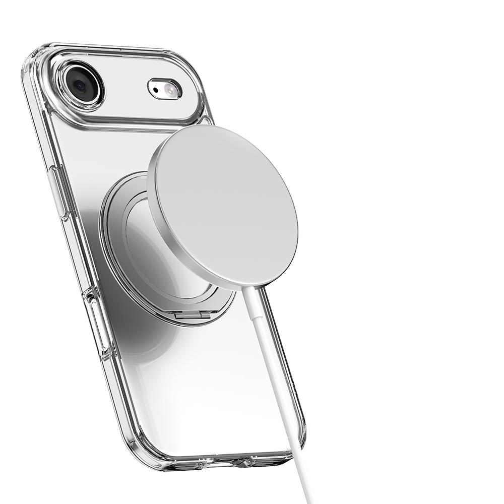 Apple iPhone 17 Air Kılıf M-safe Şarj Özellikli Standlı Airbag Tasarımlı Mutural Fresh Serisi Kapak - 6