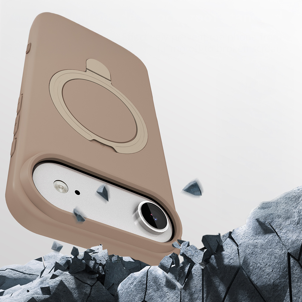 Apple iPhone 17 Air Kılıf M-safe Şarj Özellikli Standlı Zore Samara Kapak - 9