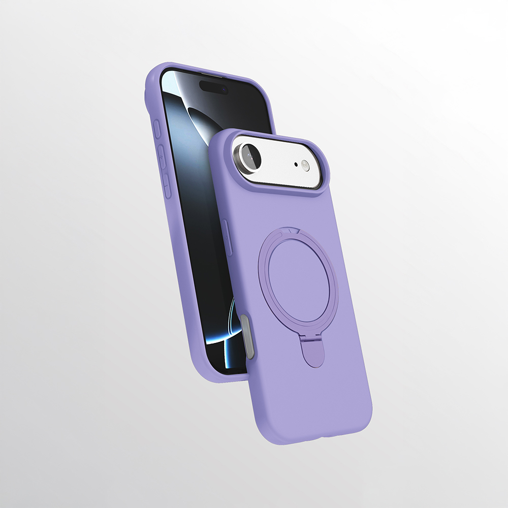 Apple iPhone 17 Air Kılıf M-safe Şarj Özellikli Standlı Zore Samara Kapak - 4