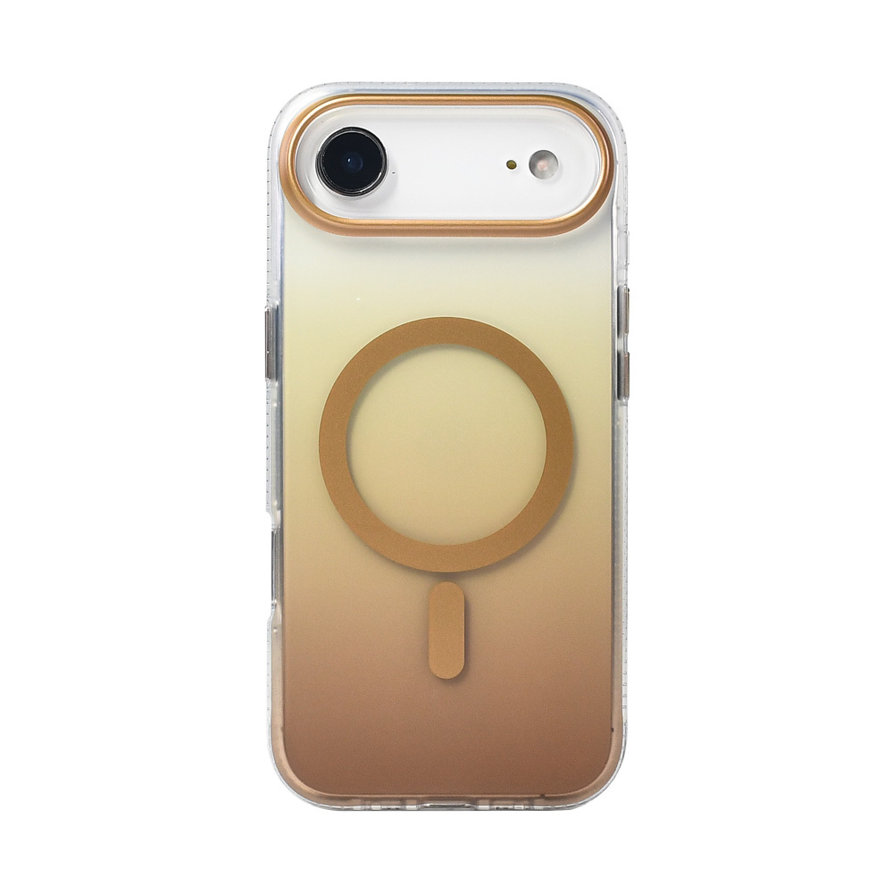 Apple iPhone 17 Air Kılıf M-safe Şarj Özellikli Transparan Renk Geçişli Zore Toros Kapak - 11