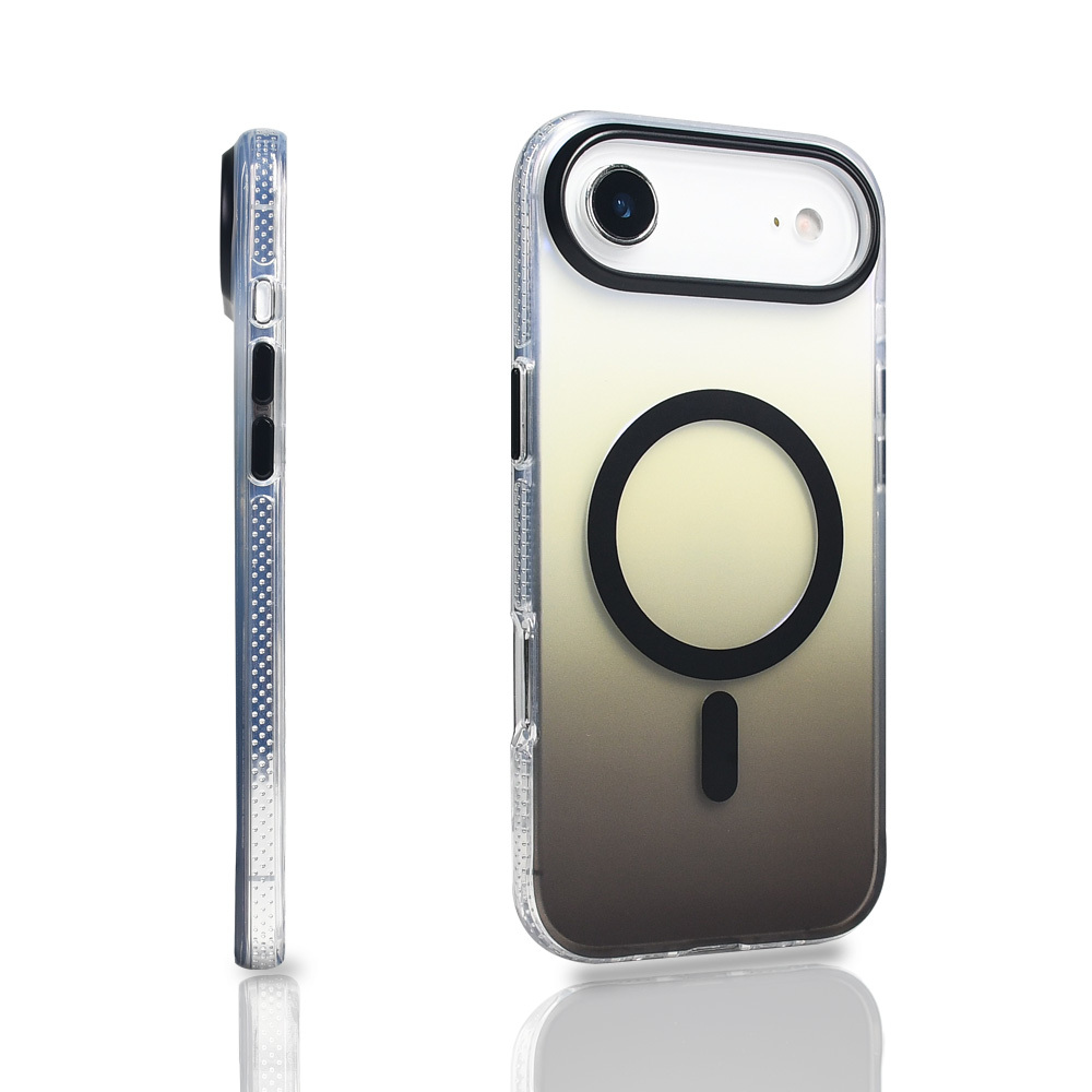 Apple iPhone 17 Air Kılıf M-safe Şarj Özellikli Transparan Renk Geçişli Zore Toros Kapak - 14