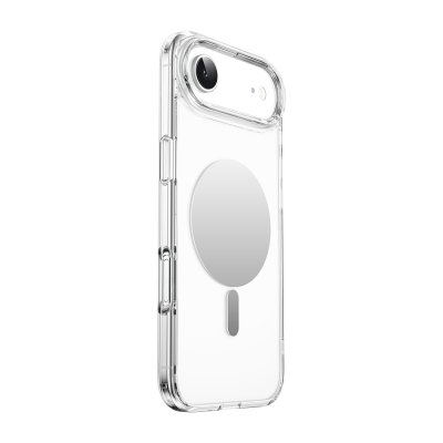 Apple iPhone 17 Air Kılıf M-safe Şarj Özellikli Wiwu MCC-701 Aynalı Pro Serisi Sert PC Kapak Şeffaf