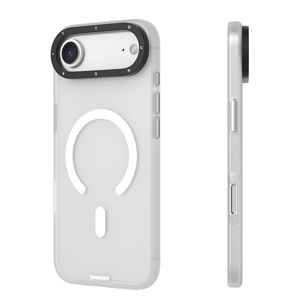 Apple iPhone 17 Air Kılıf M-safe Şarj Özellikli Youngkit Hidden Sand Serisi Kapak - 6