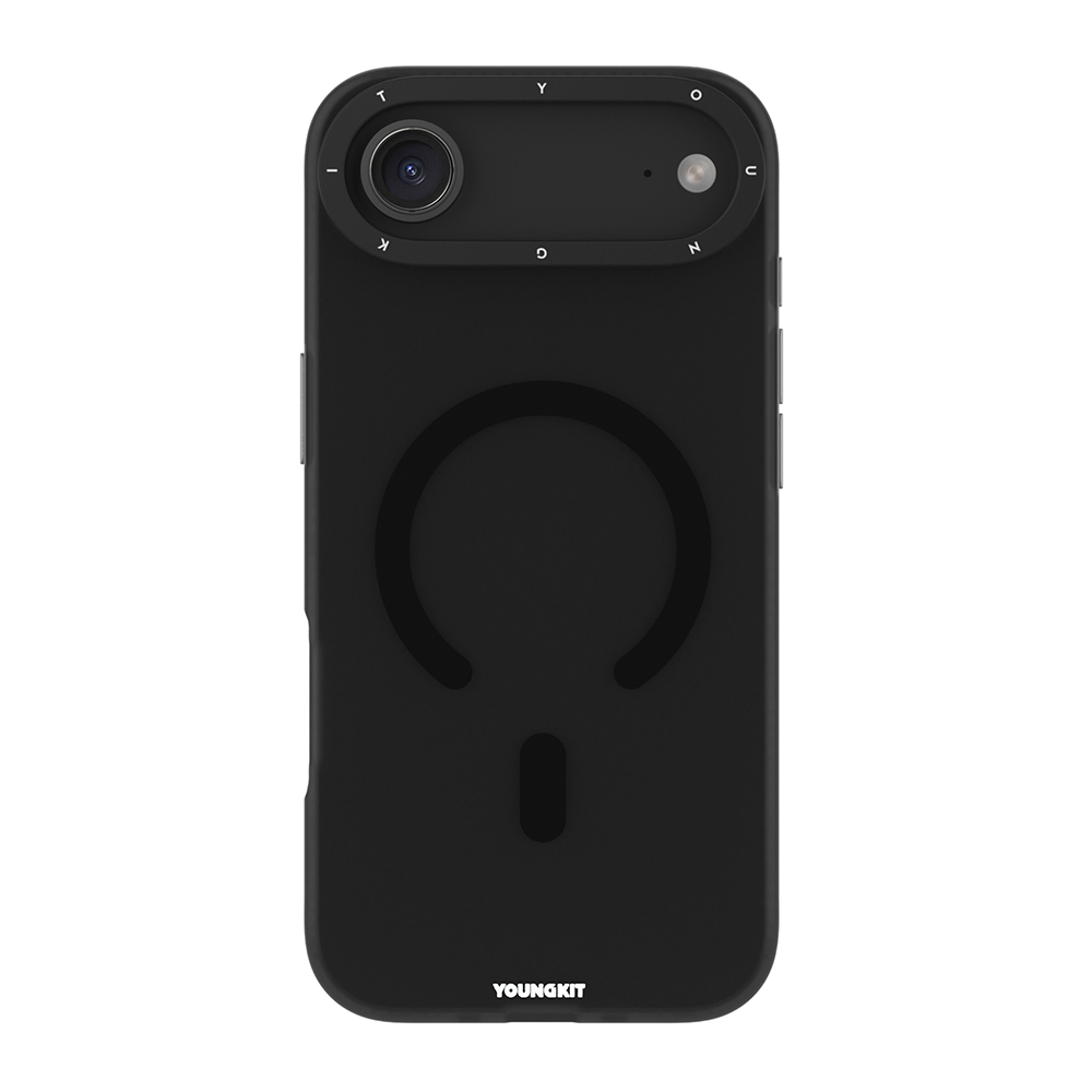 Apple iPhone 17 Air Kılıf M-safe Şarj Özellikli Youngkit Hidden Sand Serisi Kapak - 4