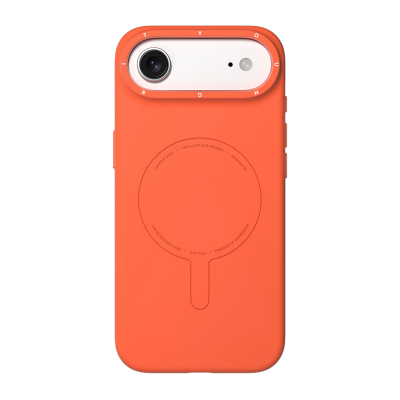 Apple iPhone 17 Air Kılıf M-Safe Şarj Özellikli Youngkit Morandi Serisi Kapak Turuncu