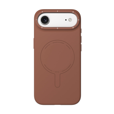 Apple iPhone 17 Air Kılıf M-Safe Şarj Özellikli Youngkit Morandi Serisi Kapak Kahverengi