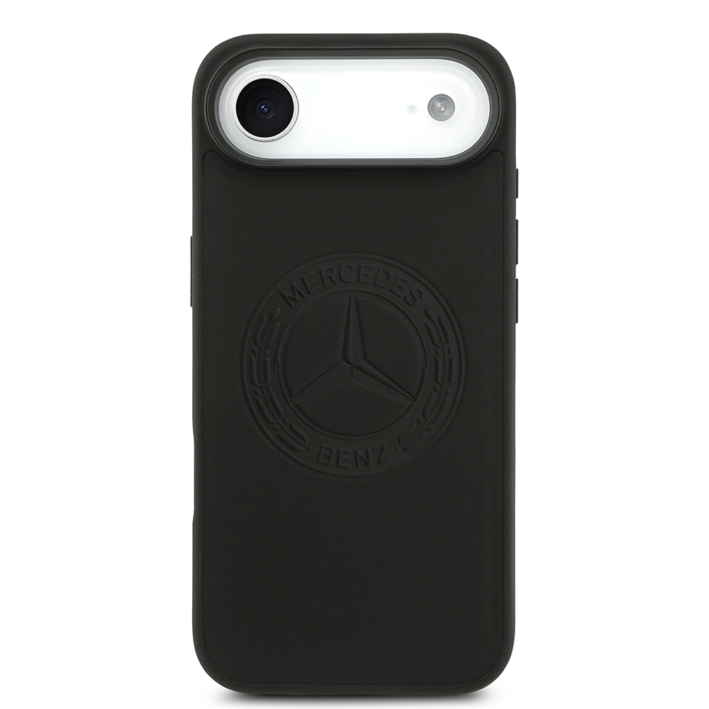 Apple iPhone 17 Air Kılıf Mercedes Benz Orjinal Lisanslı M-safe Şarj Özellikli Hakiki Deri Nostaljik Yıldız Dizayn Kapak - 4