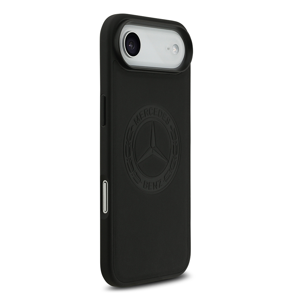 Apple iPhone 17 Air Kılıf Mercedes Benz Orjinal Lisanslı M-safe Şarj Özellikli Hakiki Deri Nostaljik Yıldız Dizayn Kapak - 5