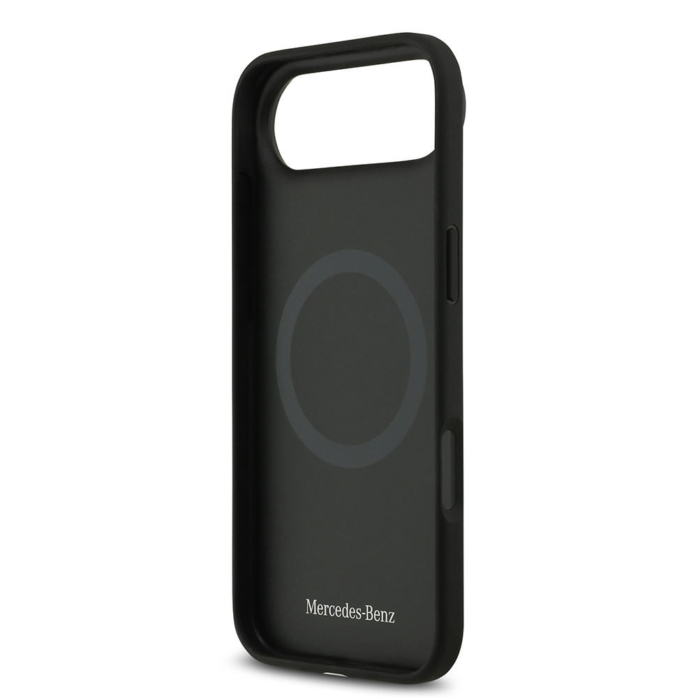 Apple iPhone 17 Air Kılıf Mercedes Benz Orjinal Lisanslı M-safe Şarj Özellikli Hakiki Deri Nostaljik Yıldız Dizayn Kapak - 8