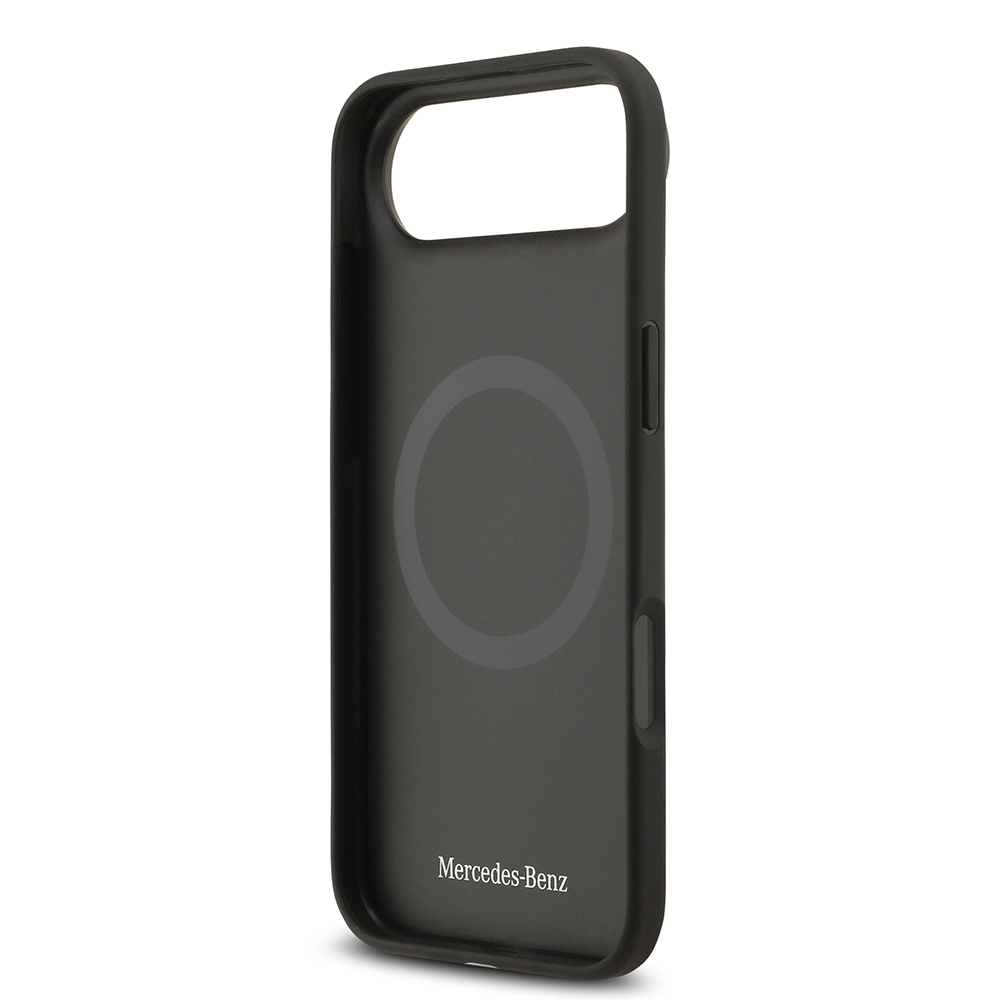 Apple iPhone 17 Air Kılıf Mercedes Benz Orjinal Lisanslı M-safe Şarj Özellikli Hakiki Deri Nostaljik Yıldız Dizayn Kapak - 16