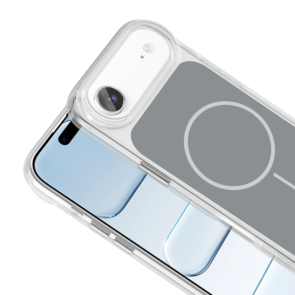 Apple iPhone 17 Air Kılıf Metal Buton Tasarımlı Zore İkonik Sert Silikon Kapak - 13