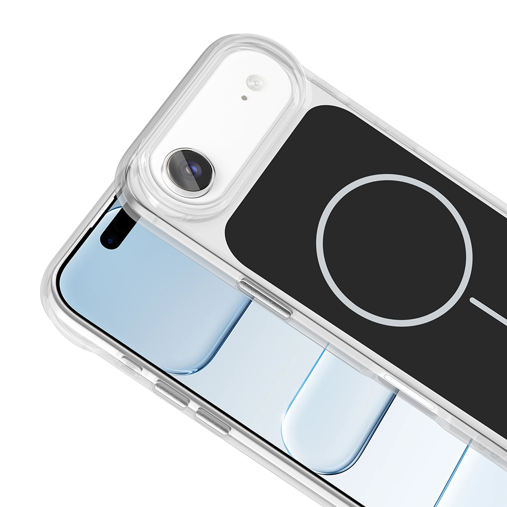 Apple iPhone 17 Air Kılıf Metal Buton Tasarımlı Zore İkonik Sert Silikon Kapak - 16