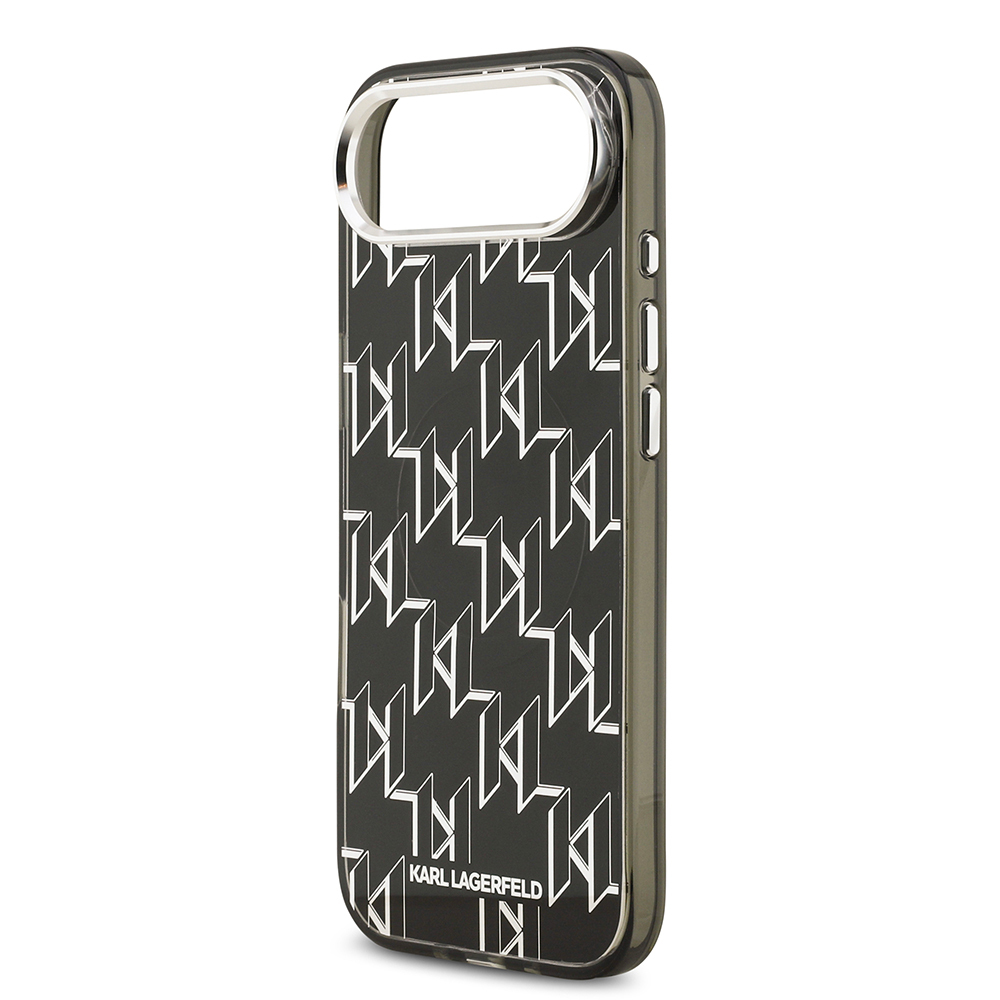 Apple iPhone 17 Air Kılıf Orjinal Lisanslı M-safe Şarj Özellikli Karl Lagerfeld IML Baskılı Monogram Dizayn Kapak - 7