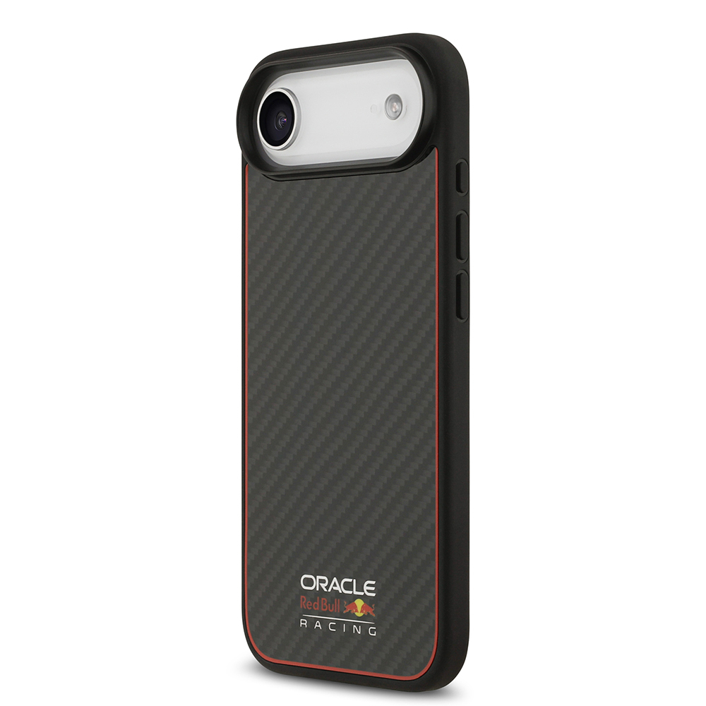 Apple iPhone 17 Air Kılıf Redbull Orjinal Lisanslı M-safe Şarj Özellikli Karbon Fiber Parlayan Logolu Kevlar Kapak - 4