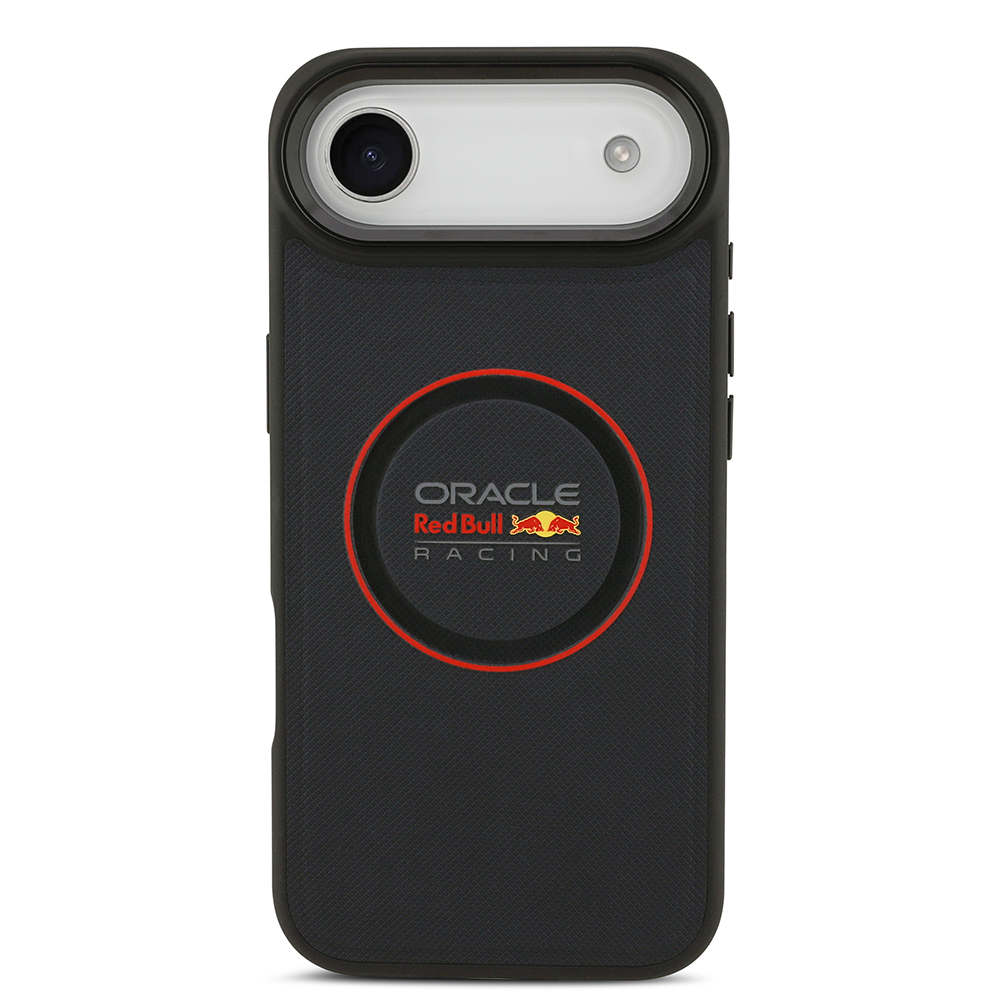 Apple iPhone 17 Air Kılıf Redbull Orjinal Lisanslı M-safe Şarj Özellikli Kırmızı Halka ve Logo Kabartmalı PU Deri Kapak - 5
